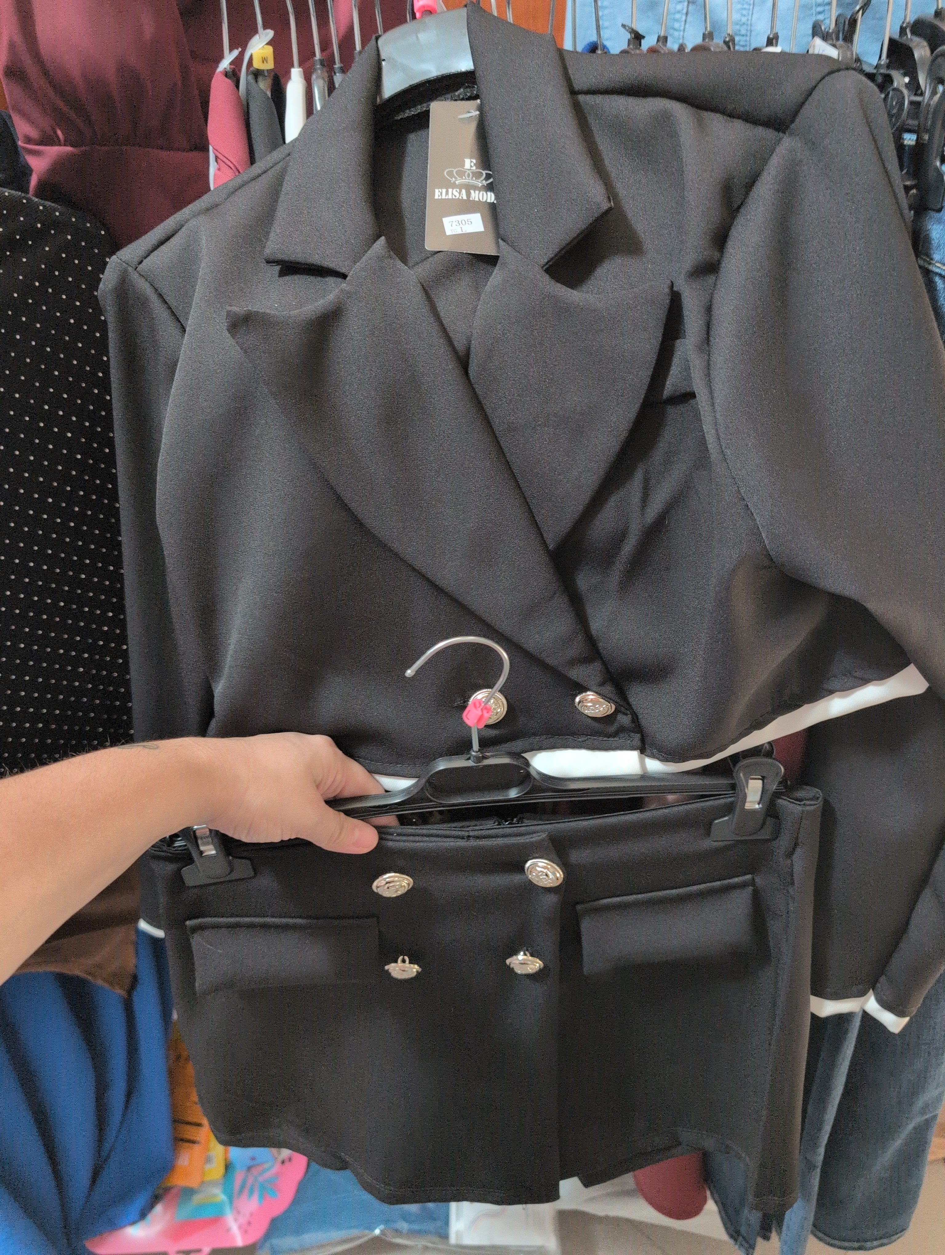 Coordinato giacca corta e pantaloncino